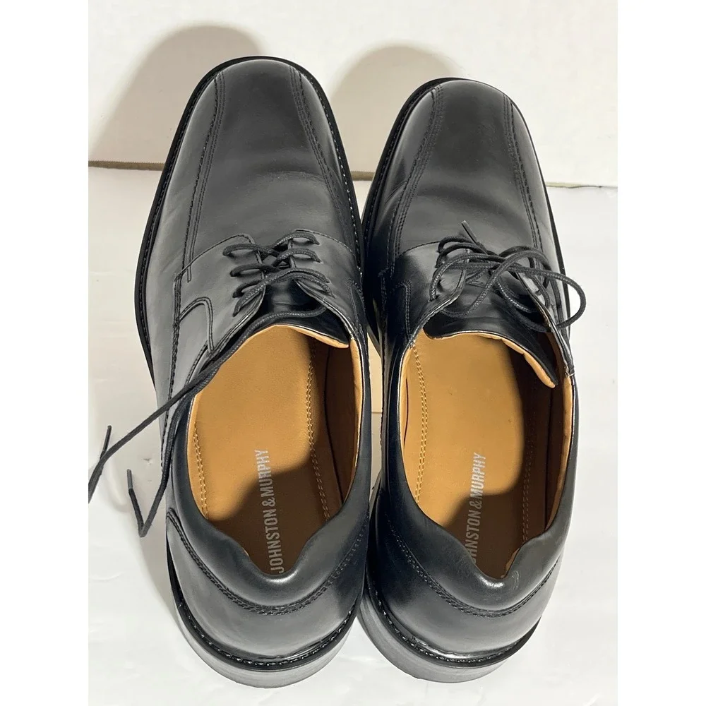 Johnston & Murphy polished black